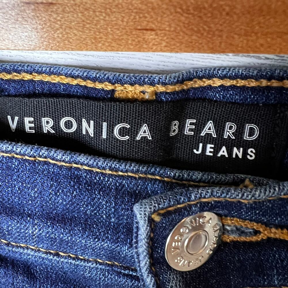 Veronica Beard Jeans Womens Size 29 Carolyn 10" Baby Boot Tux Stripe Button Fly - Picture 2 of 16
